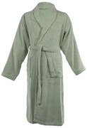 Zielony bawełniany szlafrok w rozmiarze S/M Lindu – Tiseco Home Studio
