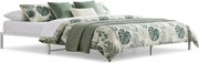 Białe metalowe minimalistyczne łóżko 160x200 cm P3-R11