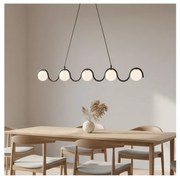 Żyrandol na przewodzie SINUS 5xG9/8W/230V czarny