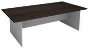 Stół konferencyjny do biura PRIMO GRAY, 240x120 cm, szary/wenge