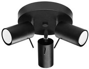 Czarny plafon z ruchomymi reflektorami - 3X S247 W9-Z14