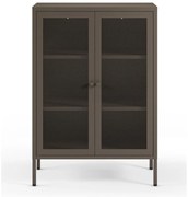 Szara metalowa szafka 70x100x40 cm Fayna – Marckeric