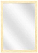 Lustro prostokątne w naturalnej drewnianej ramie B8-C43