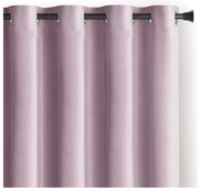 Jasnoróżowa aksamitna zasłona częściowo zaciemniająca (dimout) 140x245 cm Eyelets – Restilo
