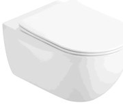 Mexen Carmen miska wc Rimless Tornado z deską wolnoopadającą slim, duroplast, biała połysk - 3088L4000T