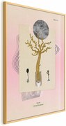 Plakat Niezwykła roślina 21x30 cm z ramą złotą bez marginesu ARTGEIST B