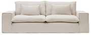 Beżowa lniana sofa 280 cm Anarela – Kave Home