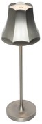 Zewnetrzna Lampa stołowa Retro, stalowo-szara, ładowalna, IP44 - Granny Retro Oswietlenie zewnetrzne