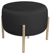Pufa WILFRED MG VELVET czarna/złota ATOS