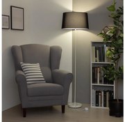 Brilagi - Lampa stojąca LED CERIA 1xE27/40W/230V śr. 45 cm czarna/biała