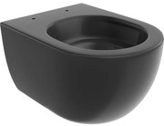 Mexen Carmen miska wc Rimless Tornado, czarny mat - 3388XX85T