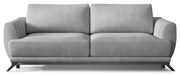 Sofa rozkładana z funkcją spania MEGIS VELVET szara ELTAP