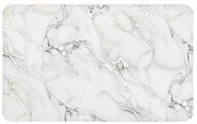 Mata łazienkowa z imitacji marmuru i złotym zdobieniem, 50 x 80 cm