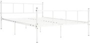 Białe metalowe łóżko 120x200 cm G5-P08