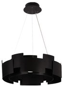Lampa wisząca czarna, nowoczesna TORINO BLACK 24W LED