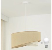 Brilagi - LED Żyrandol na lince LYRA 1xE27/15W/230V beżowy/kremowy