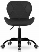 Krzesło obrotowe NOTO ekoskóra - czarne