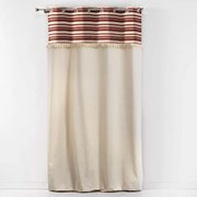 Ceglasto-naturalna bawełniana zasłona 140x240 cm Atlas – douceur d'intérieur