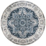 Niebieski okrągły dywan ø 200 cm Havana – House Nordic