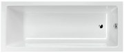 Wanna prostokątna mała 130 x 70 cm biała do zabudowy ELEGA MINI