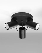 Plafon RING 3P czarny SOLLUX  LIGHTING