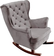 Fotel Relax z Tapicerowanym Siedzeniem i Podłokietnikami, Fotel TV 102x81x95cm Szary_29841