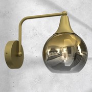 Kinkiet MONTE GOLD 1xE27, pojedynczy kula, złota