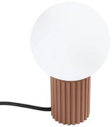 Beżowa lampka nocna ryflowana K0-G25