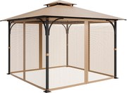 Namiot Ogrodowy SucceBuy Moskitiera do Altany 305 x 305 x 213.5 cm - Siatka w Zestawie