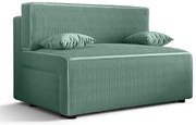 Miętowa tapicerowana sofa rozkładana M1-P69
