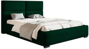 Zielone tapicerowane łóżko 200x200 L7-K51