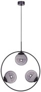 Okrągła lampa wisząca z grafitowymi kloszami - 5X A201 M0-G89