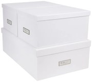Zestaw 3 białych pudełek Bigso Box of Sweden Inge
