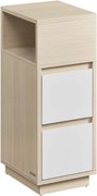 Szafka nocna ROBIN, 30x25x65cm, biała/beżowa Vasagle