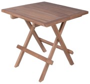 Stolik ogrodowy z litego drewna tekowego 50x50 cm Simuk – Garden Pleasure