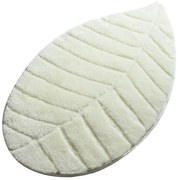 Kremowy dywanik łazienkowy 60x100 cm Jungle Leaf – Foutastic