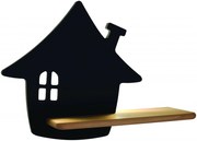 Czarny dziecięcy kinkiet wiszący z półką - 3X K023 T9-A17