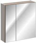 Szafka łazienkowa SANTA FE TAUPE 60 cm szara krzemowa z lustrem COMAD