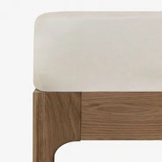 Prześcieradło Z Lnu 160g/m² Sorana Biała & Łóżko 135/140cm (140 X 200 X 40 Cm) - Sklum