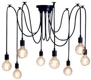 Lampa sufitowa pająk wisząca AT45-10SZ-Black