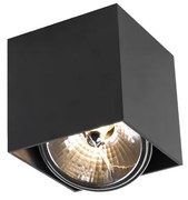 Designerski reflektor czarny kwadratowy - Box