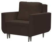 Fotel rozkładany z funkcją spania RED Brązowy