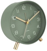 Zielony budzik Karlsson Lofty, ø 11 cm