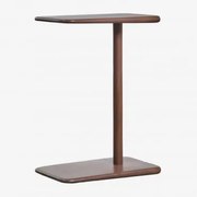 Prostokątny Stolik Pomocniczy 40x25 Cm Z Drewna Tinsley Ciemny Akacjowy Brąz - Sklum