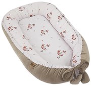 EKO - Bawełniany kokon niemowlęcy FOX 90x60 cm