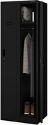 Dwudrzwiowa szafa BHP wąska 60x50x180 cm Kacper 2, czarna