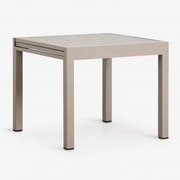 Rozkładany Stół Ogrodowy 90-180x90 Cm Z Aluminium Starmi Moka Brown - Sklum