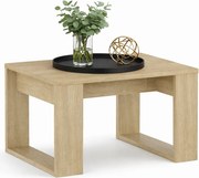 Mały stolik kawowy z kwadratowym blatem dąb sonoma N6-S67