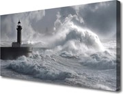 Obraz na płótnie Klasyczna Latarnia Morska