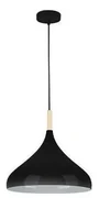 Żyrandol na lince MIKO 1xE27/60W/230V śr. 32 cm czarny